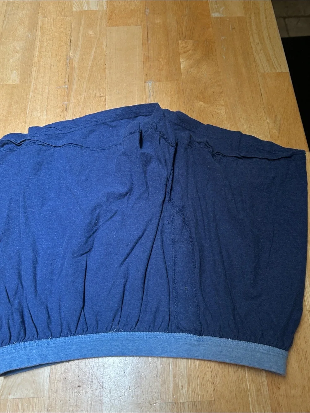 Hanes Blue Boxers with Heather Gray Waistband Size XL
